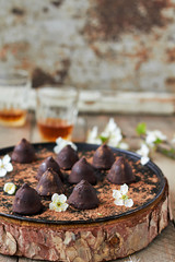 Delicious chocolate truffles
