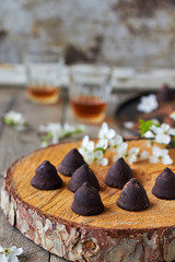Delicious chocolate truffles