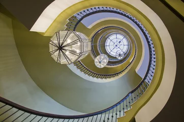 Wallpaper murals Stairs Spiral stairs