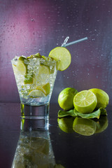 Mojito cocktail at the club