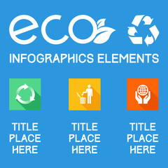 Flat Infographic Elements. Vector Illustration EPS 10.