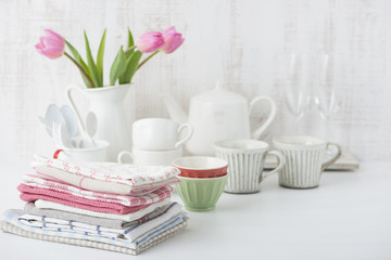 布巾　食器　チューリップ