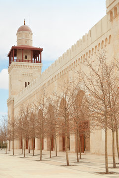 King Hussein Bin Talal mosque minaret in Amman