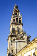 Fototapeta na wymiar Minaret Meczet Cordoba, Hiszpania