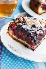 Homemade berry cake