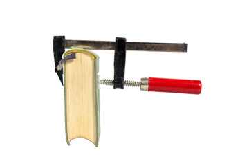 Compressing book, clamp with old books