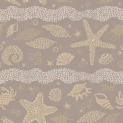 Printed roller blinds Sea Seamless pattern with sea elements.