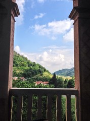 Fototapeta premium vista dalla villa