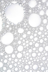 White bubbles background
