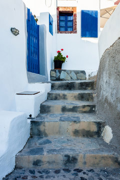 Tipico vicolo greco. Santorini
