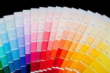 Multicolor palette to select a color.