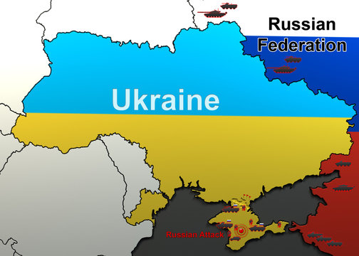 Attack on a military unit in Crimea. Map.