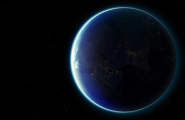 Fototapeta na wymiar 3D Planet Earth. Elements of this image furnished by NASA. Other