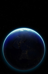 3D Planet Earth. Elements of this image furnished by NASA. Other