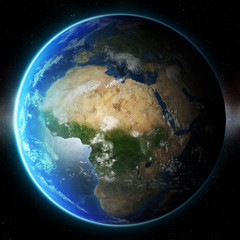 3D Planet Earth. Elements of this image furnished by NASA. Other