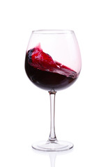 Glass of red wine