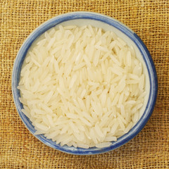 White uncooked rice