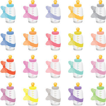 Colorful Baby Bottles