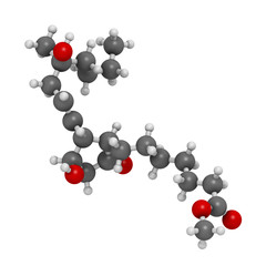 Misoprostol abortion inducing drug molecule.