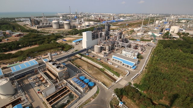 Chemical industrial factory area