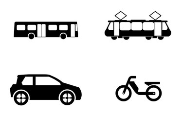 Transport urbain en 4 icônes