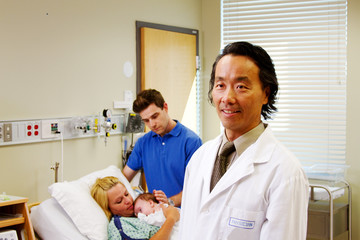 Obraz premium Profile of obstetrican