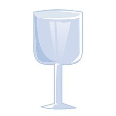 Empty glass isolated illustration