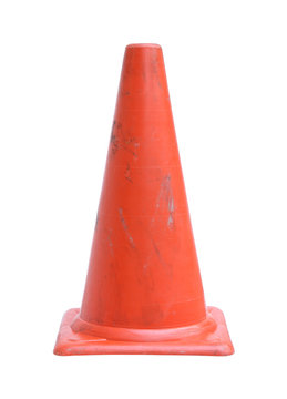 Traffic Cone (with Clipping Path) Isolated On White Background