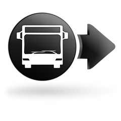 bus sur bouton noir