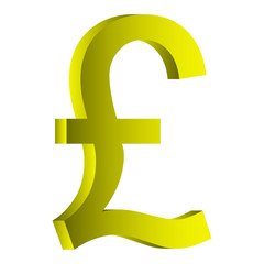 Obraz premium Pound symbol icon