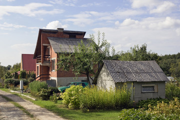 Poor impoverished village