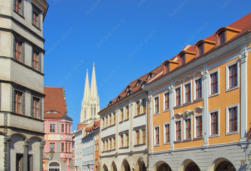 Wall mural Goerlitz Untermarkt - Goerlitz square 01