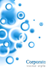 Smooth circles abstract vector