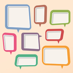 abstract speech bubble design
