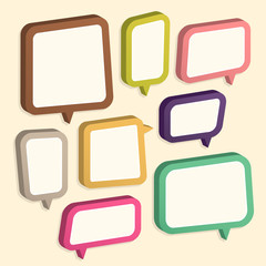 abstract speech bubble design