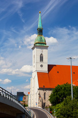 Fototapeta na wymiar St. Martin's Catholic temple in Bratislava, Slovakia