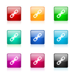 link vector icons colorful set