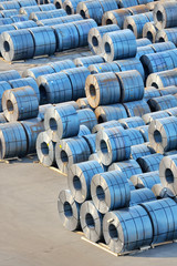 Rolls of steel sheet