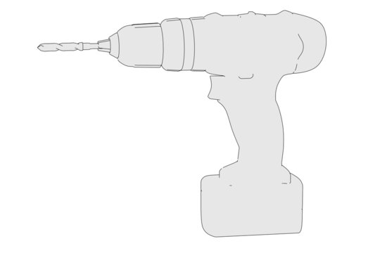 cartoon image of acu drill