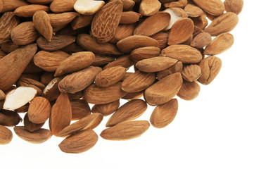 Pile of almonds