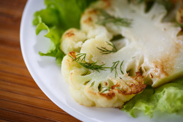 fried cauliflower