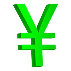Obraz premium Yen symbol icon