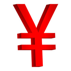 Obraz premium Yen symbol icon