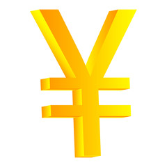 Obraz premium Yen symbol icon