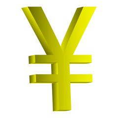 Fototapeta premium Yen symbol icon