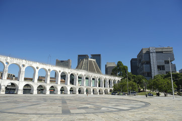 Fototapeta premium White Arches at Arcos da Lapa Centro Rio de Janeiro Brazil