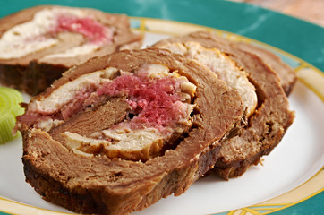 Meat wrapped rolls