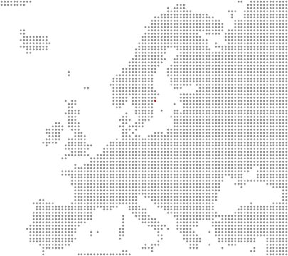 Pixelkarte Europa: Stockholm liegt hier