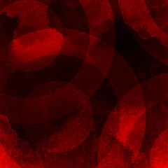 red background with circle pattern