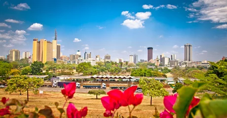 Fototapeten Panoramablick über Nairobi, Kenia. © Aleksandar Todorovic